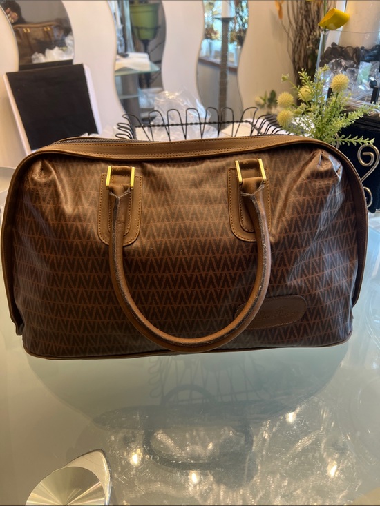 Valentino Handbags - Valentino Brown Monogram Signature Satchel